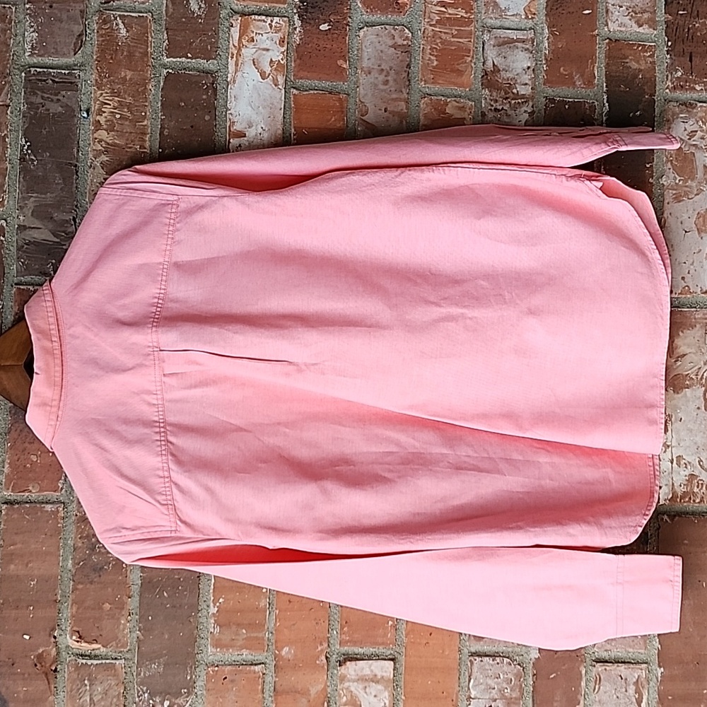 J. Crew Coral Half-Button-Up Shirt Size M - Picture 16 of 16